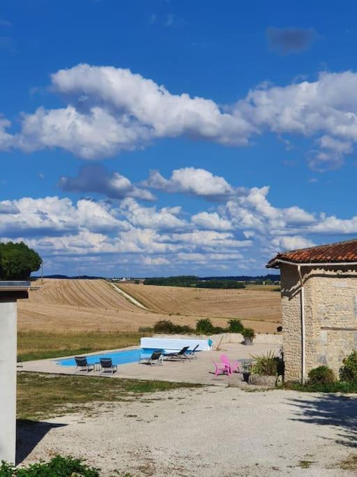 French Farmhouse Retreat With Pool & Superb Views. Blanzac  Extérieur photo